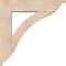Ekena Millwork Thorton Traditional Smooth Bracket w/ Offset Brace, Douglas Fir, 7 1/2"W x 32"D x 32"H BKT0806X32X32THR01SDF - alternate 2